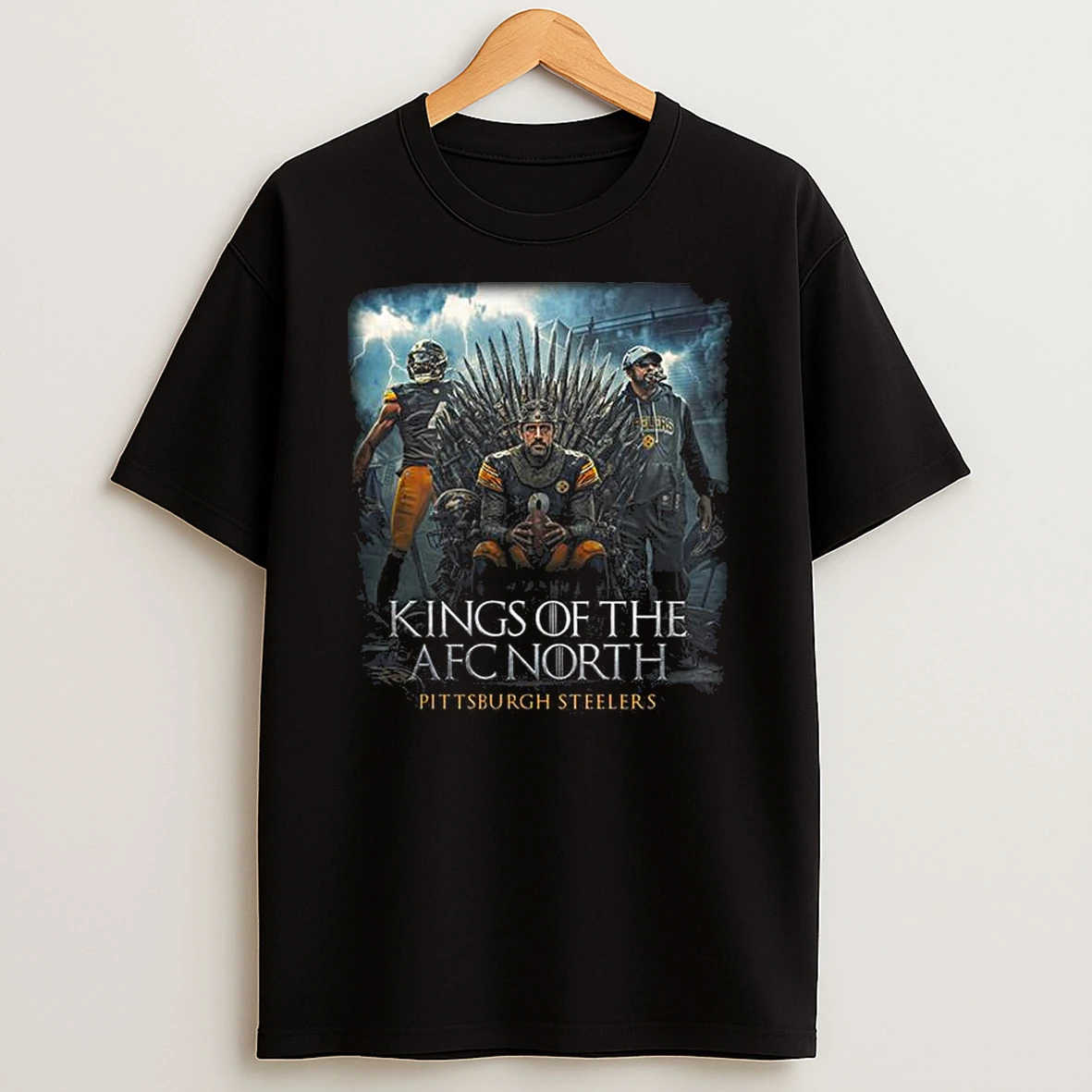 Pittsburgh Steelers Kings Of The Afc North 2025 Vintage T Shirt