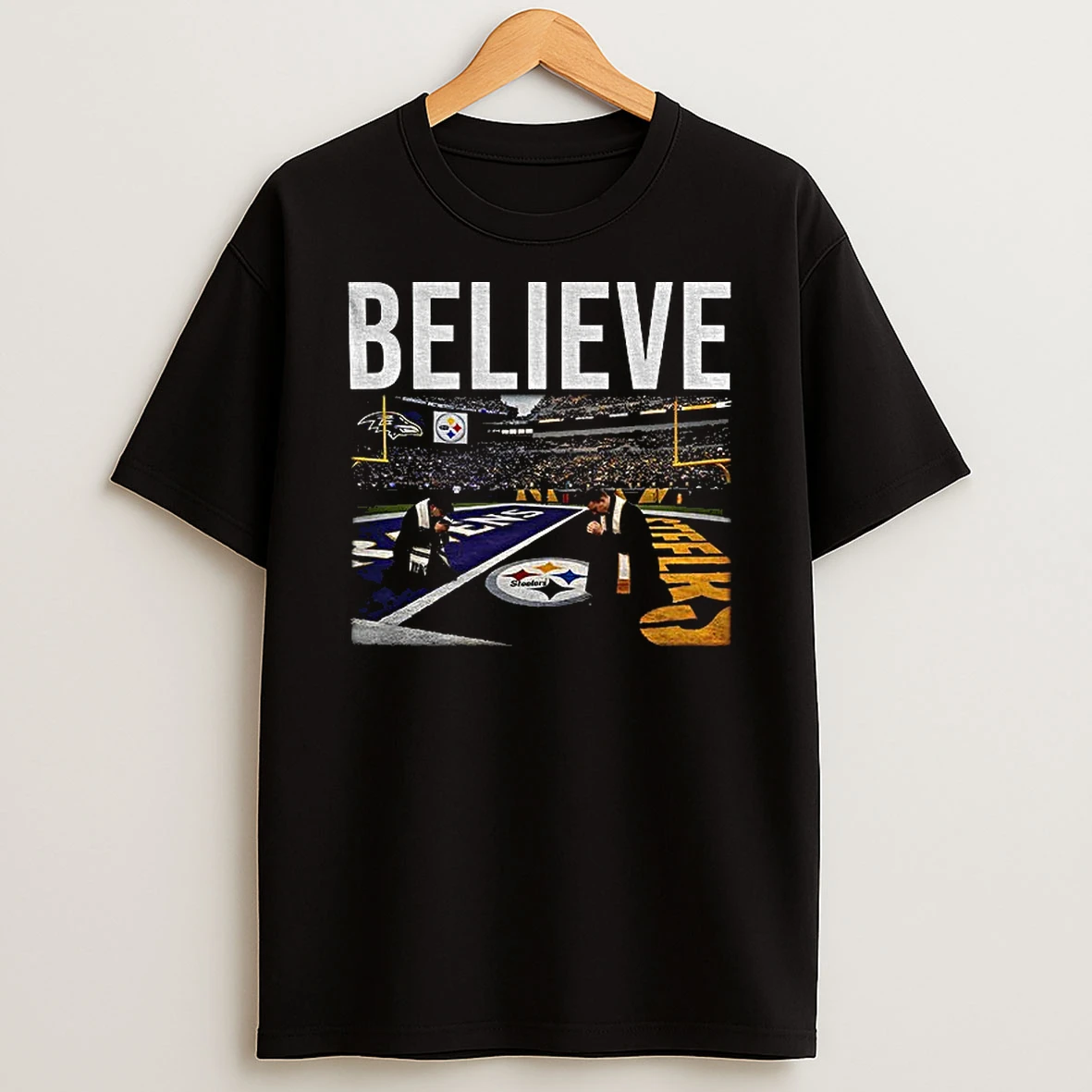 Pittsburgh Steelers Believe Football Stadium T Shirt