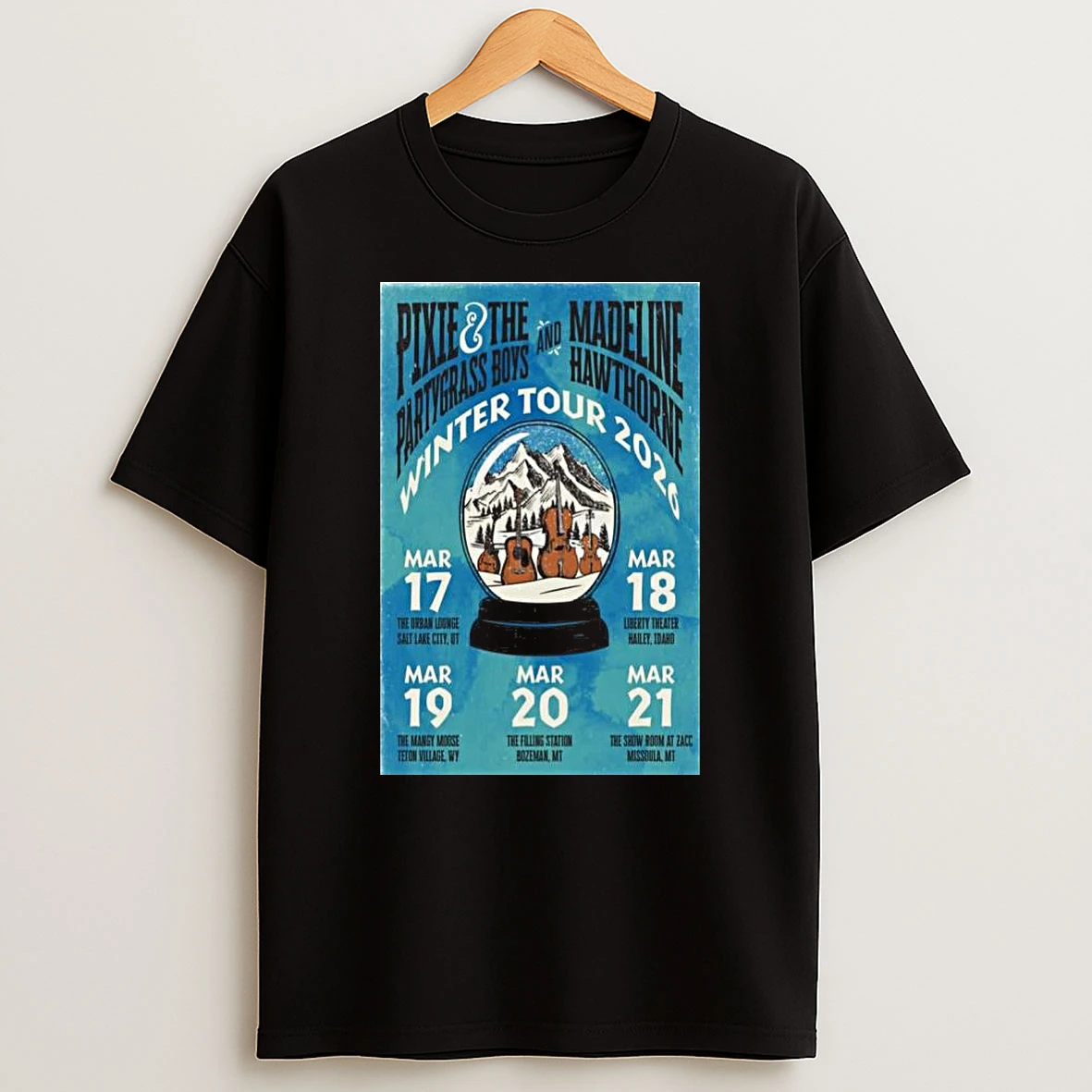 Pixie And The Partygrass Boys Madeline Hawthorne Winter Tour March 2026 T Shirt