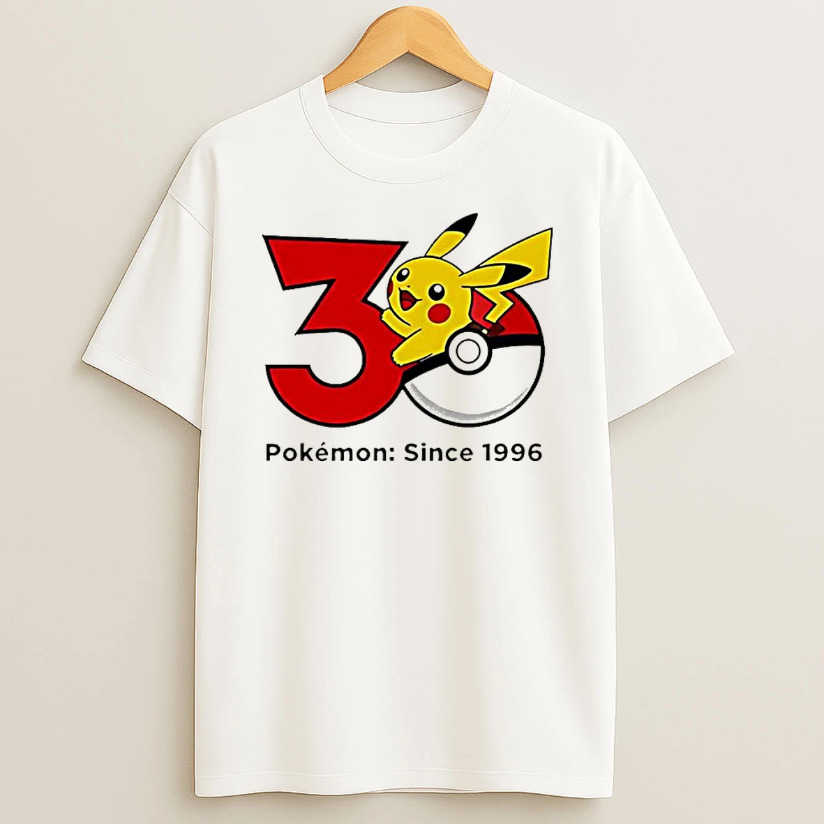 Pokemon Anime 30th Anniversary Since 1996 T Shirt