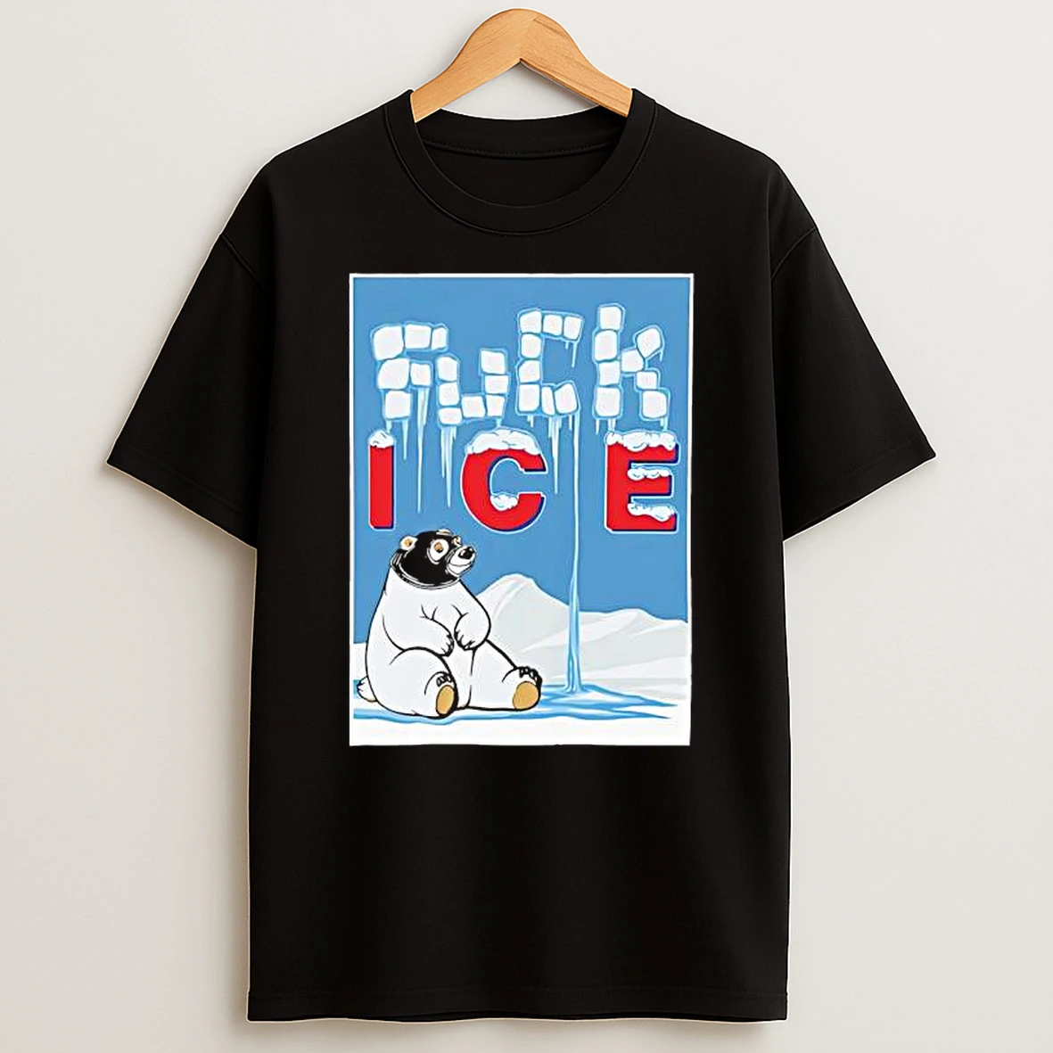 Polar Bear Fuck Ice Graphic T Shirt