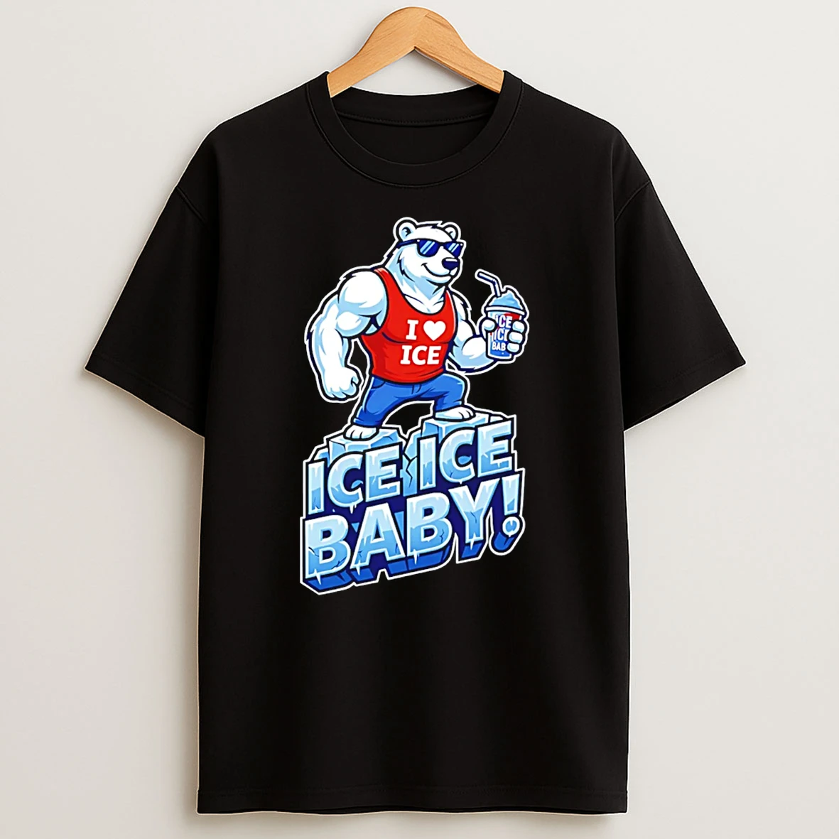 Polar Bear I Love Ice Ice Baby T Shirt