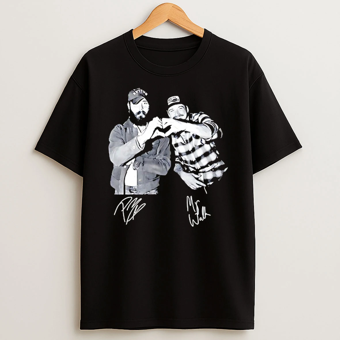 Post And Morgan I Had Some Help Heart Hand T Shirt