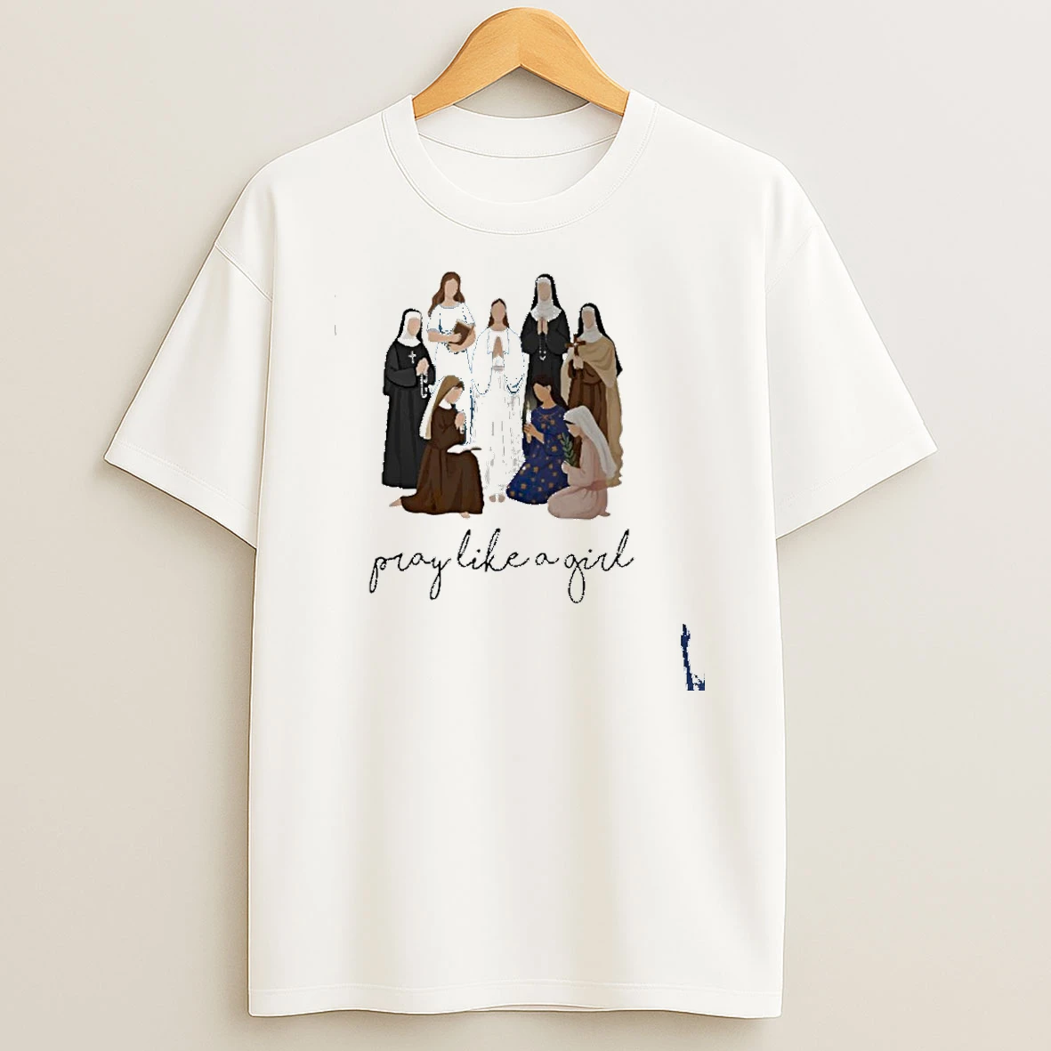 Pray Like A Girl Christian T Shirt