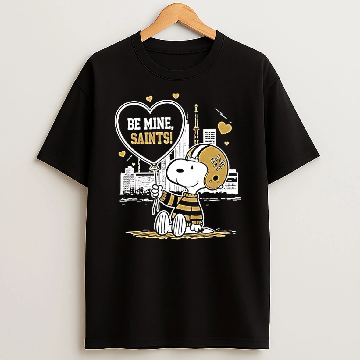 Premium New Orleans Saints X Snoopy Cartoon Valentine 2026 T Shirt