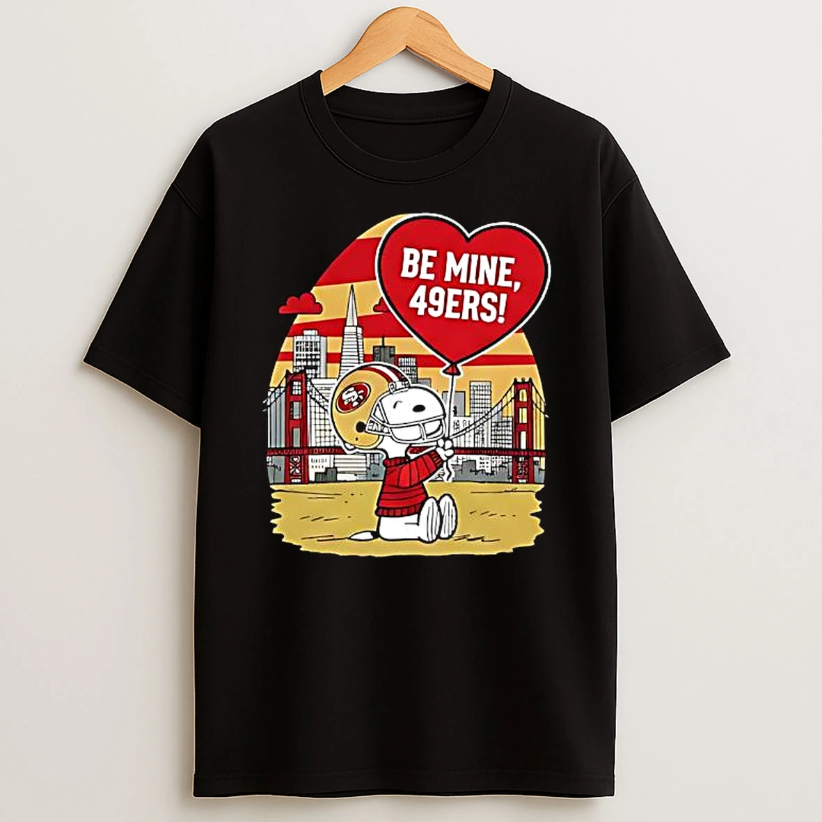 Premium San Francisco 49ers X Snoopy Cartoon Valentine 2026 T Shirt