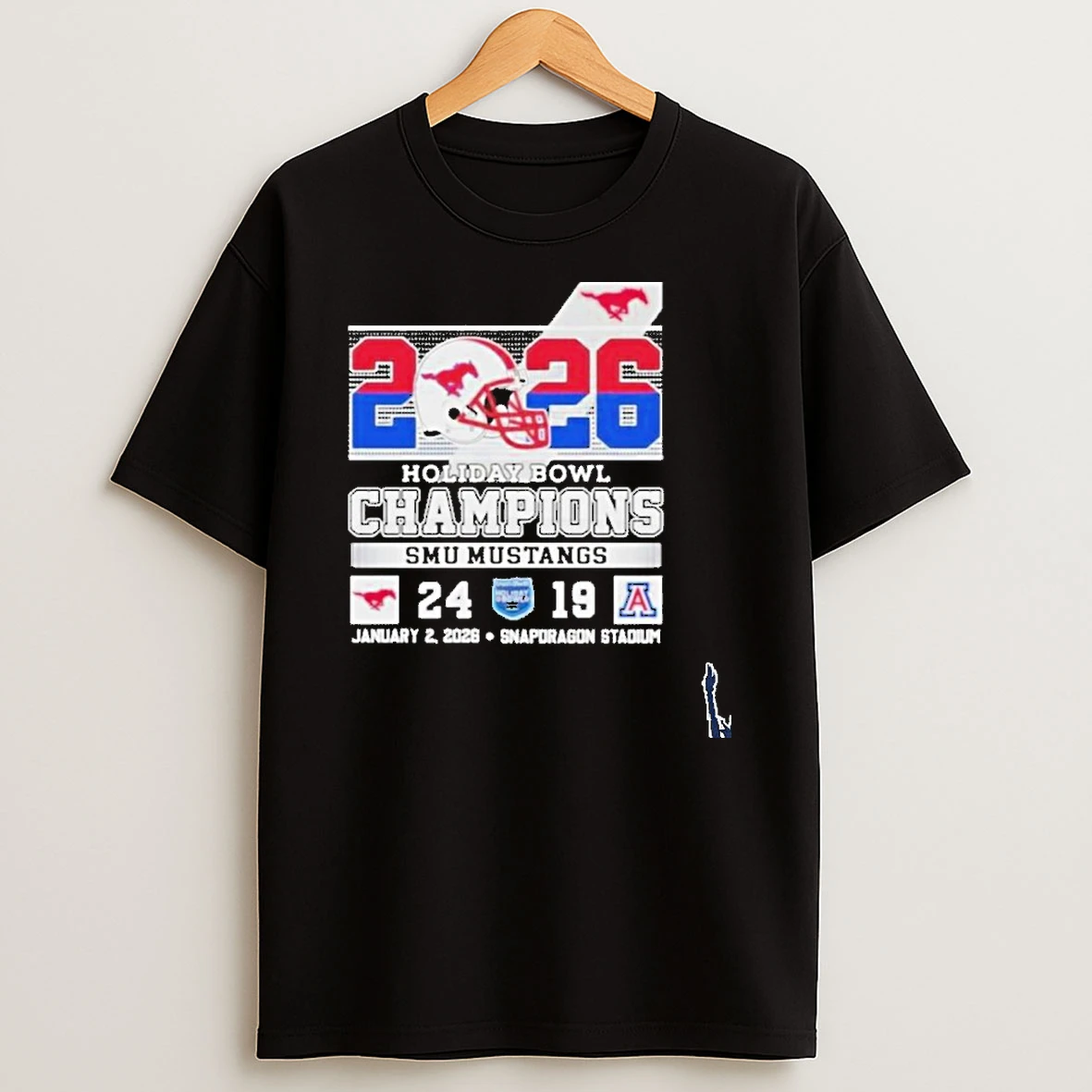 Pretty Smu Mustangs Beat Arizona Wildcats At Holiday Bowl Champions 2026 T Shirt