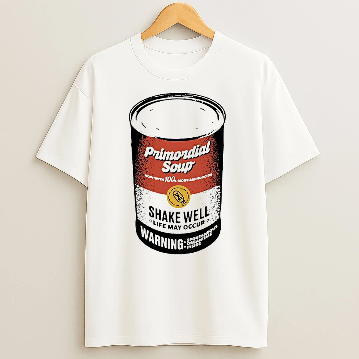 Primordial Soup Shake Well Life May Occur Circle T Shirt
