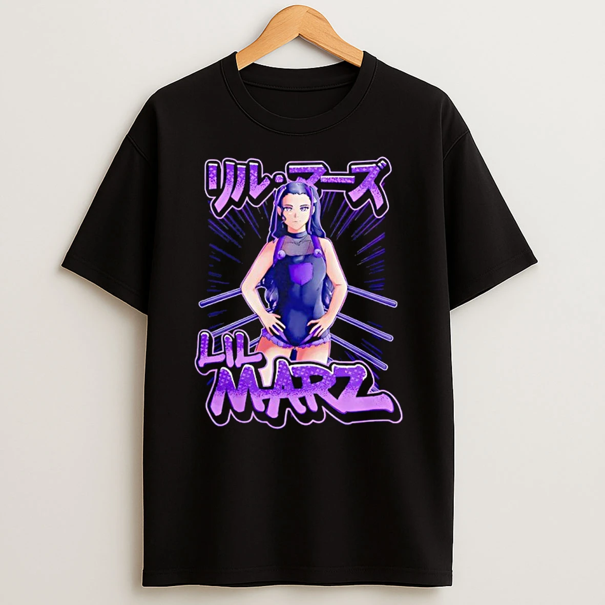 Pro Wrestling Katakana Anime Graphic T Shirt