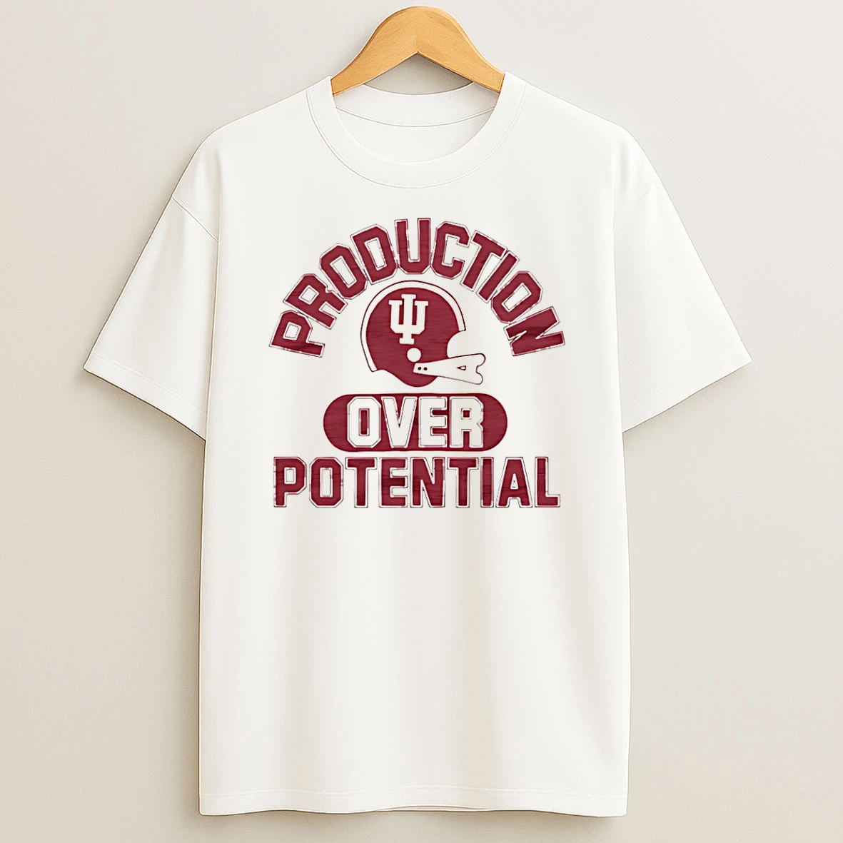 Production Over Potential Indiana University 2025 National Champions T Shirt