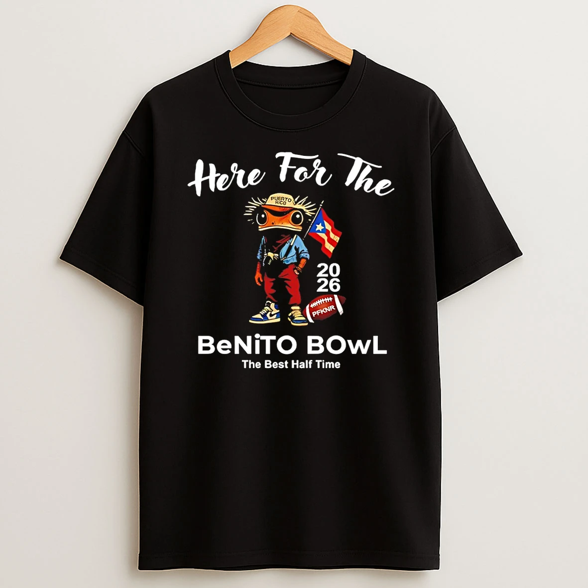 Puerto Rican Here For The Benito Bowl The Best Half Time 2026 T Shirt