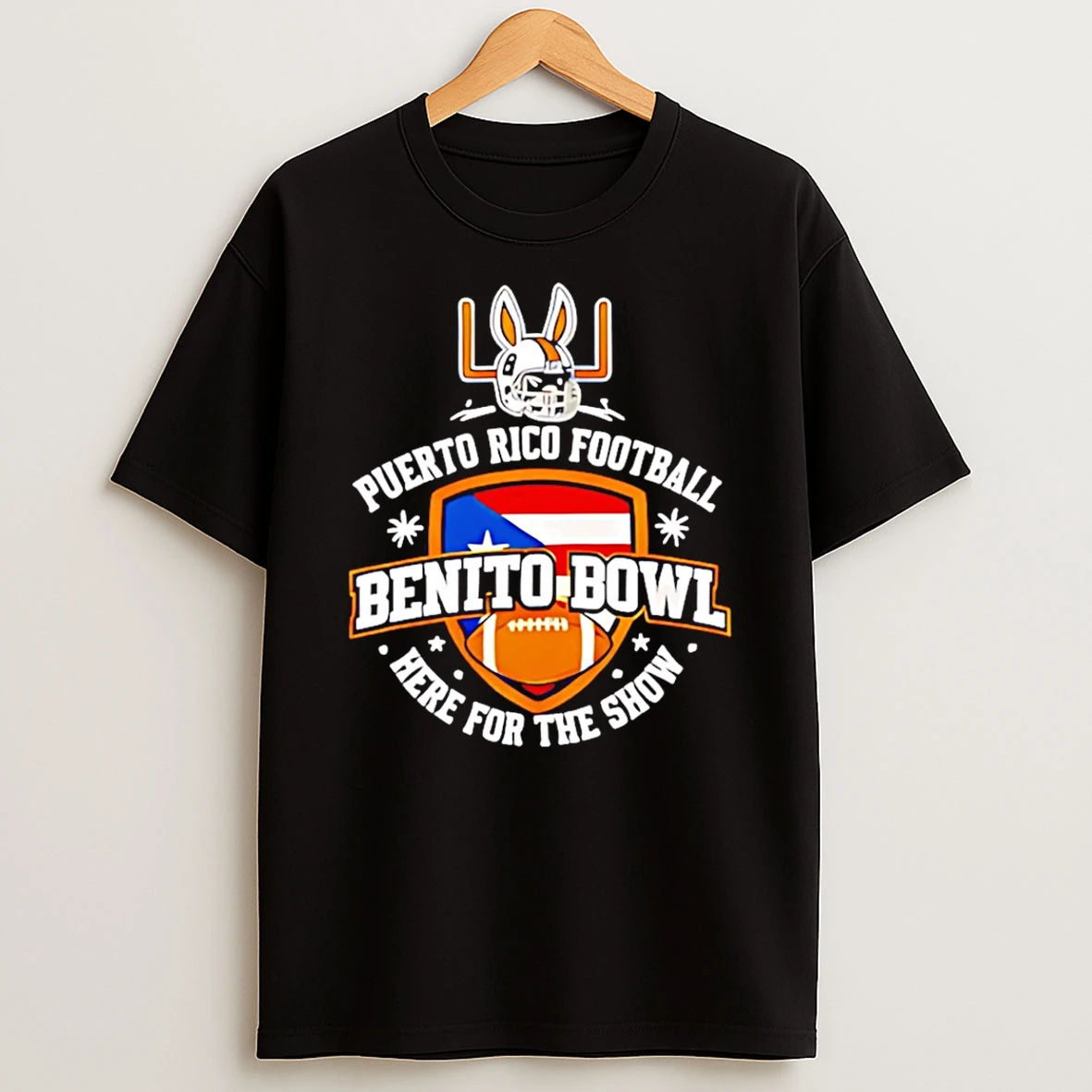 Puerto Rico Football Benito Bowl Here For The Show T Shirt
