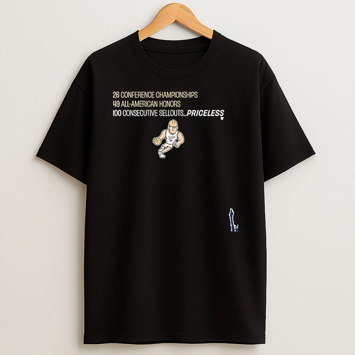 Purdue Boilermakers Basketball 100 Consecutive Sellouts T Shirt