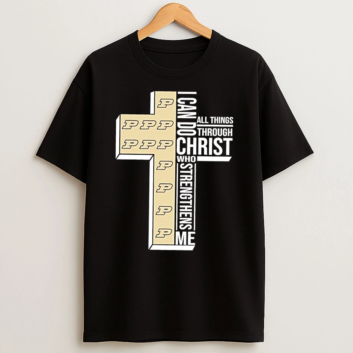 Purdue Boilermakers Womens Basketball I Can All Things Do Through Christ Who Strengthens Me T Shirt