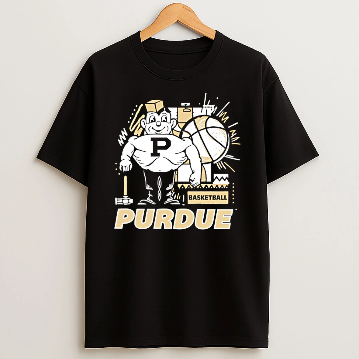 Purdue University Basketball Retro T Shirt