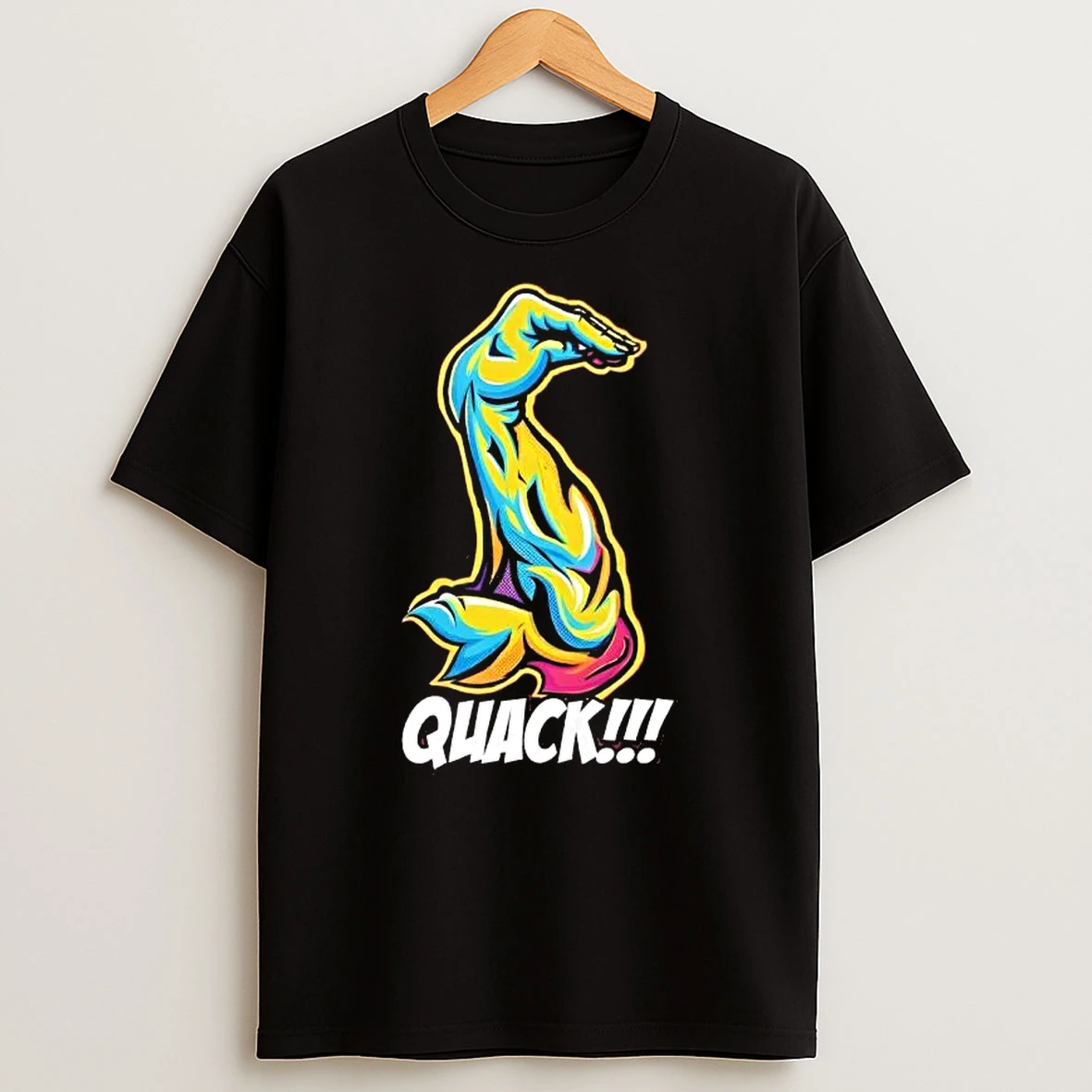 Quack Muscle Optical Illusion Graphic T Shirt