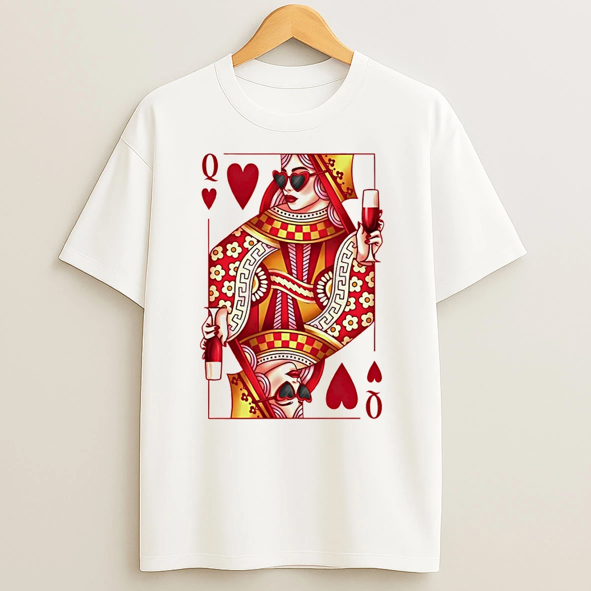 Queen Of Hearts Card Valentines Day 2026 T Shirt