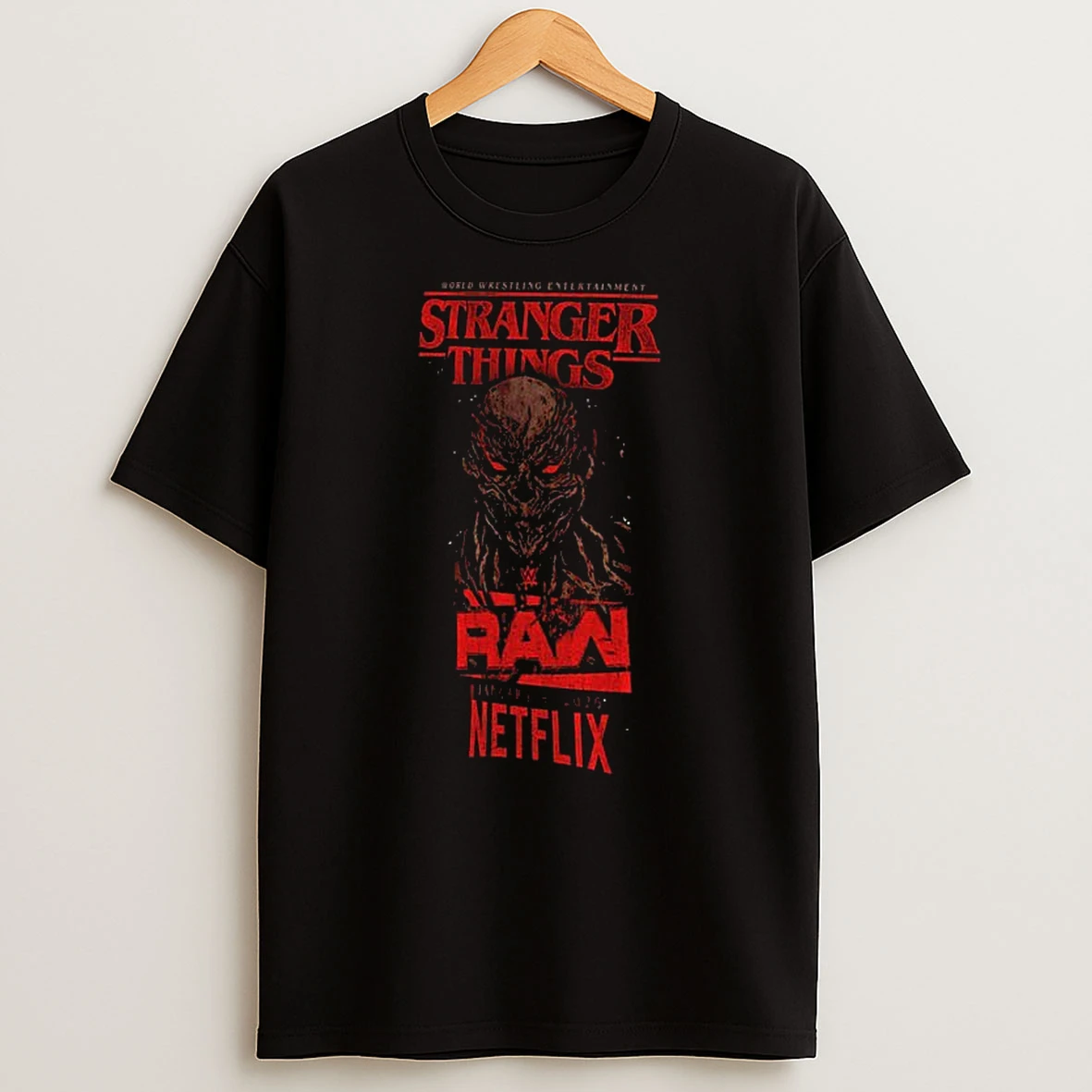 Raw Wwe X Stranger Things Vecna World Wrestling Entertainment Netflix January 5 2026 T Shirt