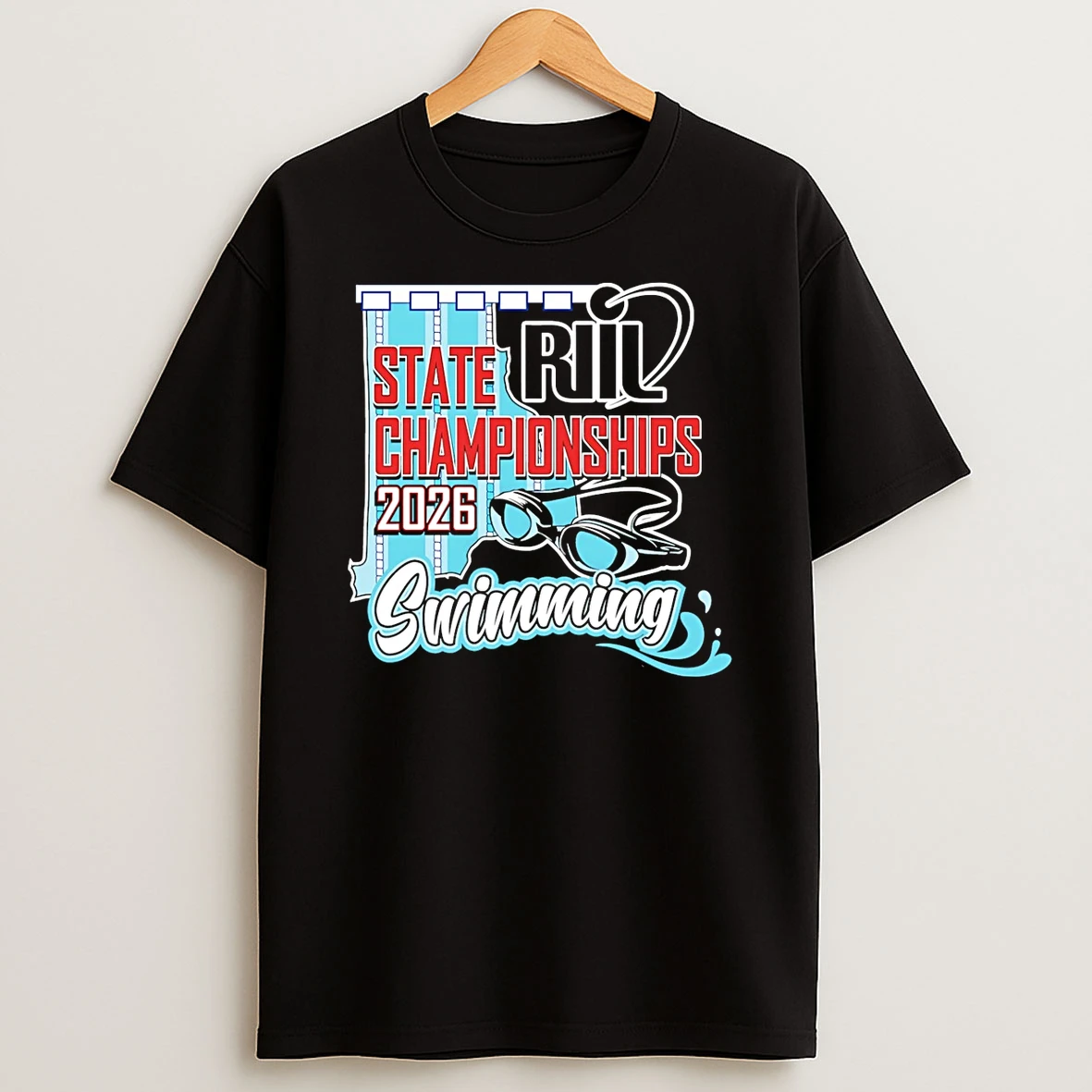 Riil Swimming States State Championships 2026 T Shirt