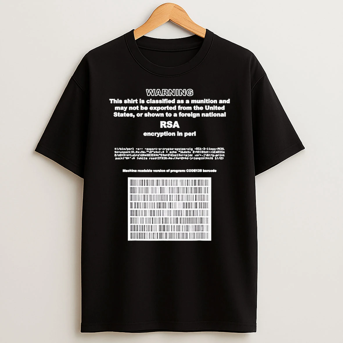 Rsa Encryption In Perl Warning T Shirt