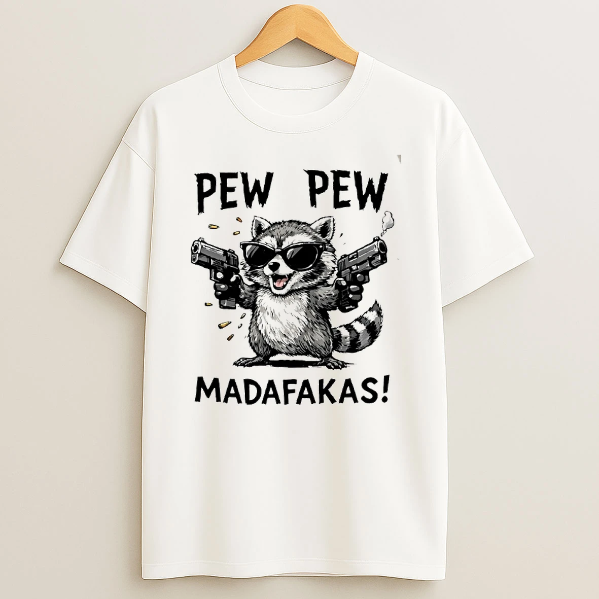 Raccoon Pew Pew Madafakas T Shirt
