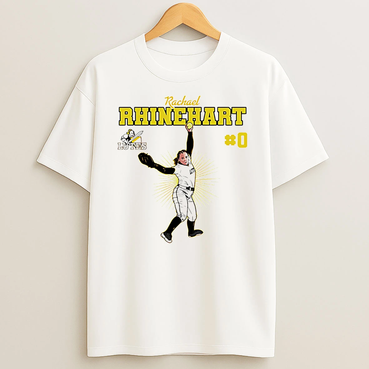 Rachael Rhinehart Plu Softball Ncaa Caricature T Shirt