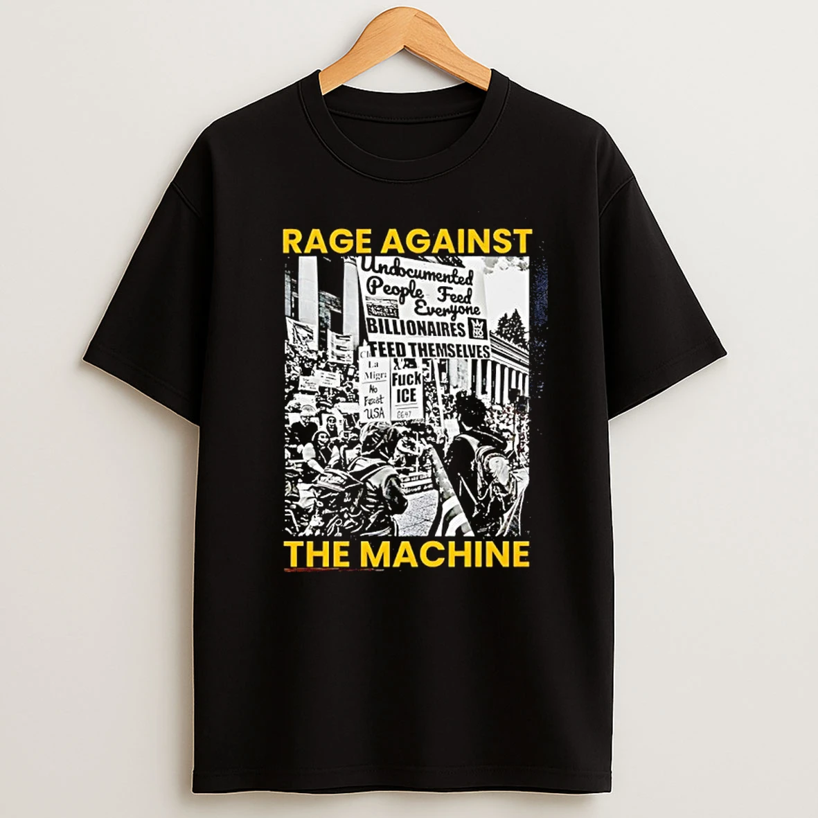 Rage Against The Machine Fuck Ice No Ferst Usa T Shirt
