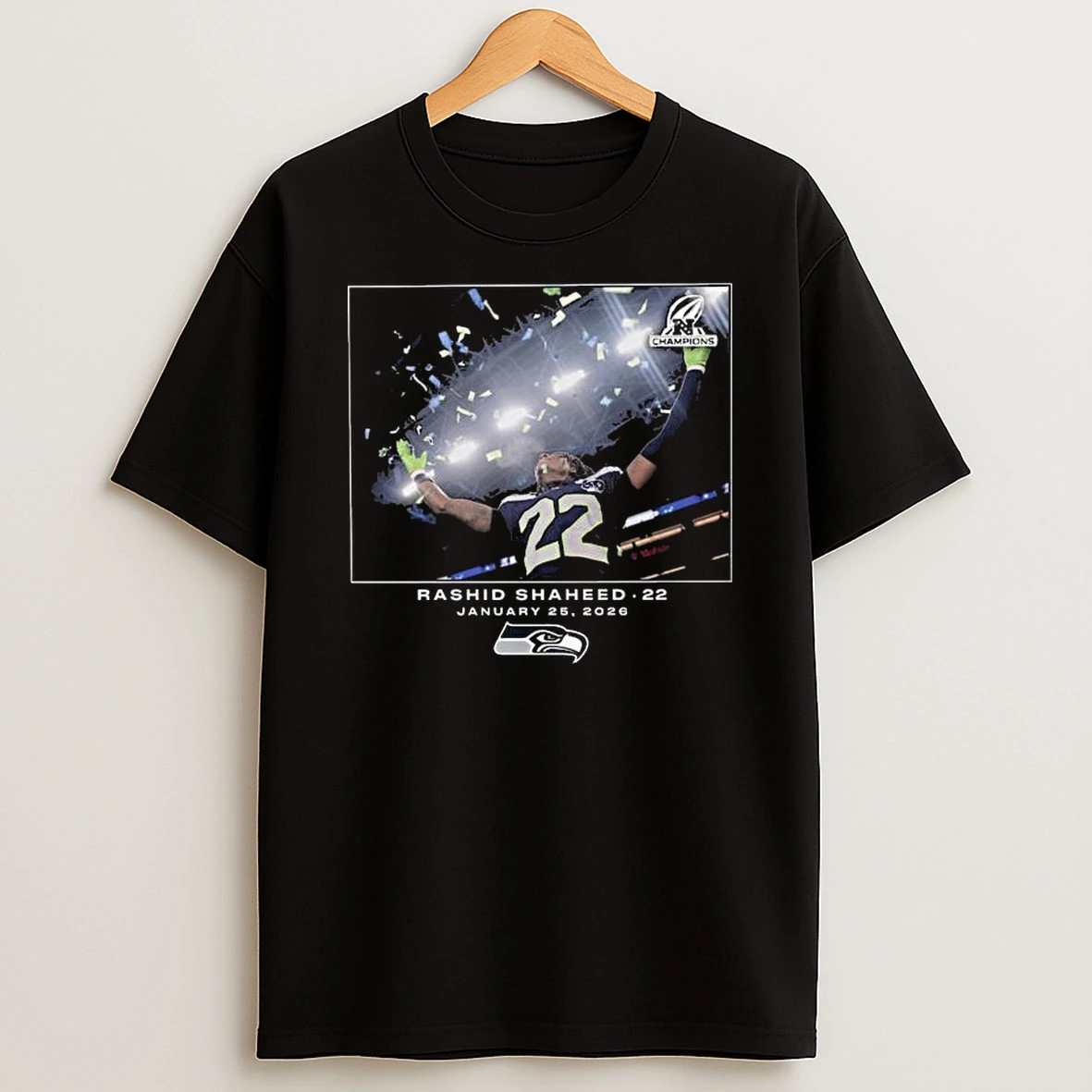 Rashid Shaheed Seattle Seahawks Nfl Flash Features Week 21 T Shirt