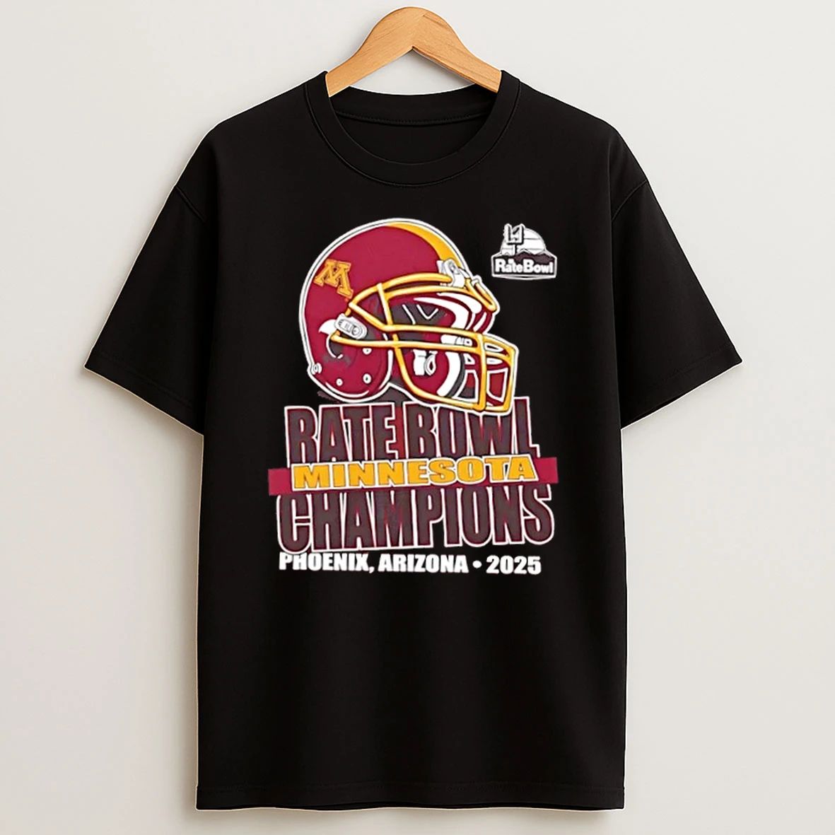 Rate Bowl 2025 University Of Minnesota Golden Gophers Champions Hsirt T Shirt