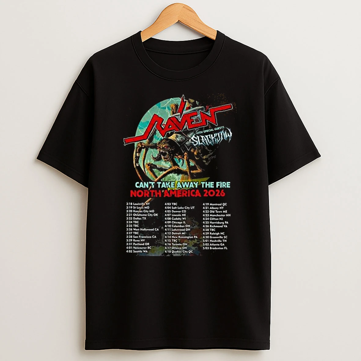 Raven North America Tour 2026 T Shirt