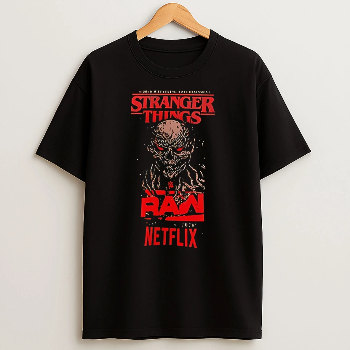 Raw Vecna Wwe Stranger Things T Shirt