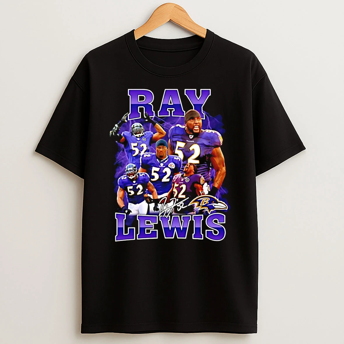Ray Lewis Baltimore Ravens Vintage 90s 2026 T Shirt