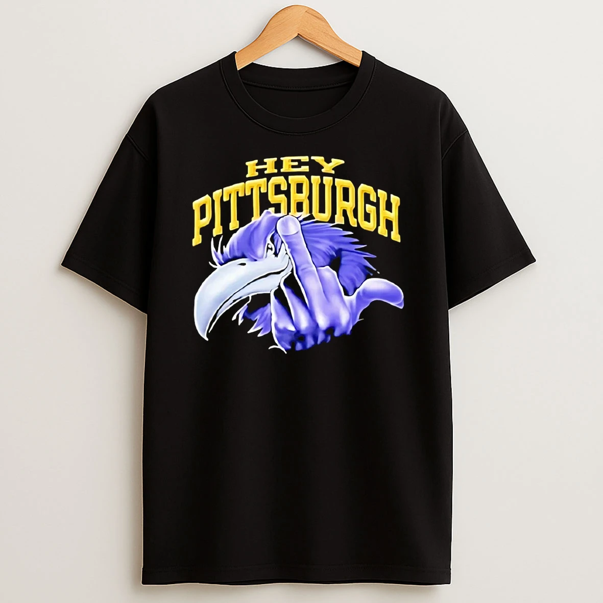 Ray Lewis Hey Pittsburgh Middle Finger T Shirt