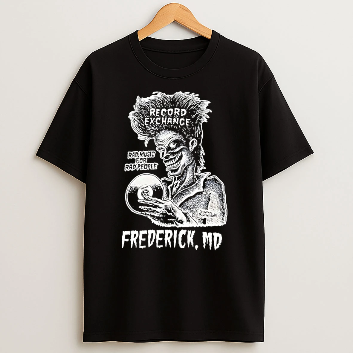Record Exchance Rad Music For Rad People Frederick Md T Shirt