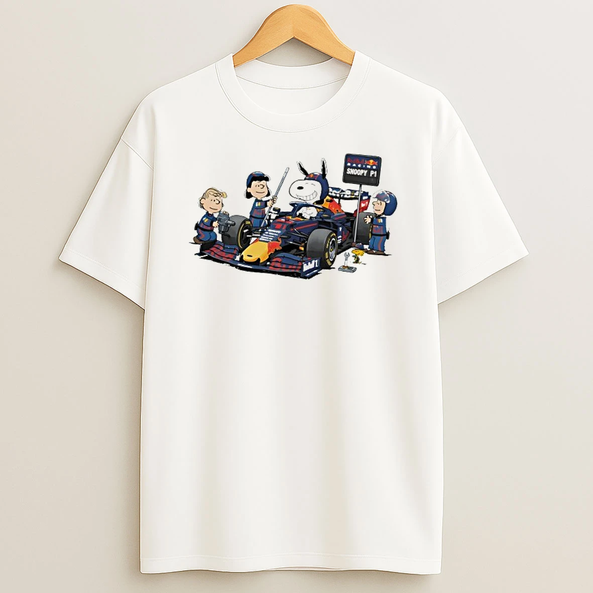 Red Bull Pit Crew Peanuts Motorsport T Shirt