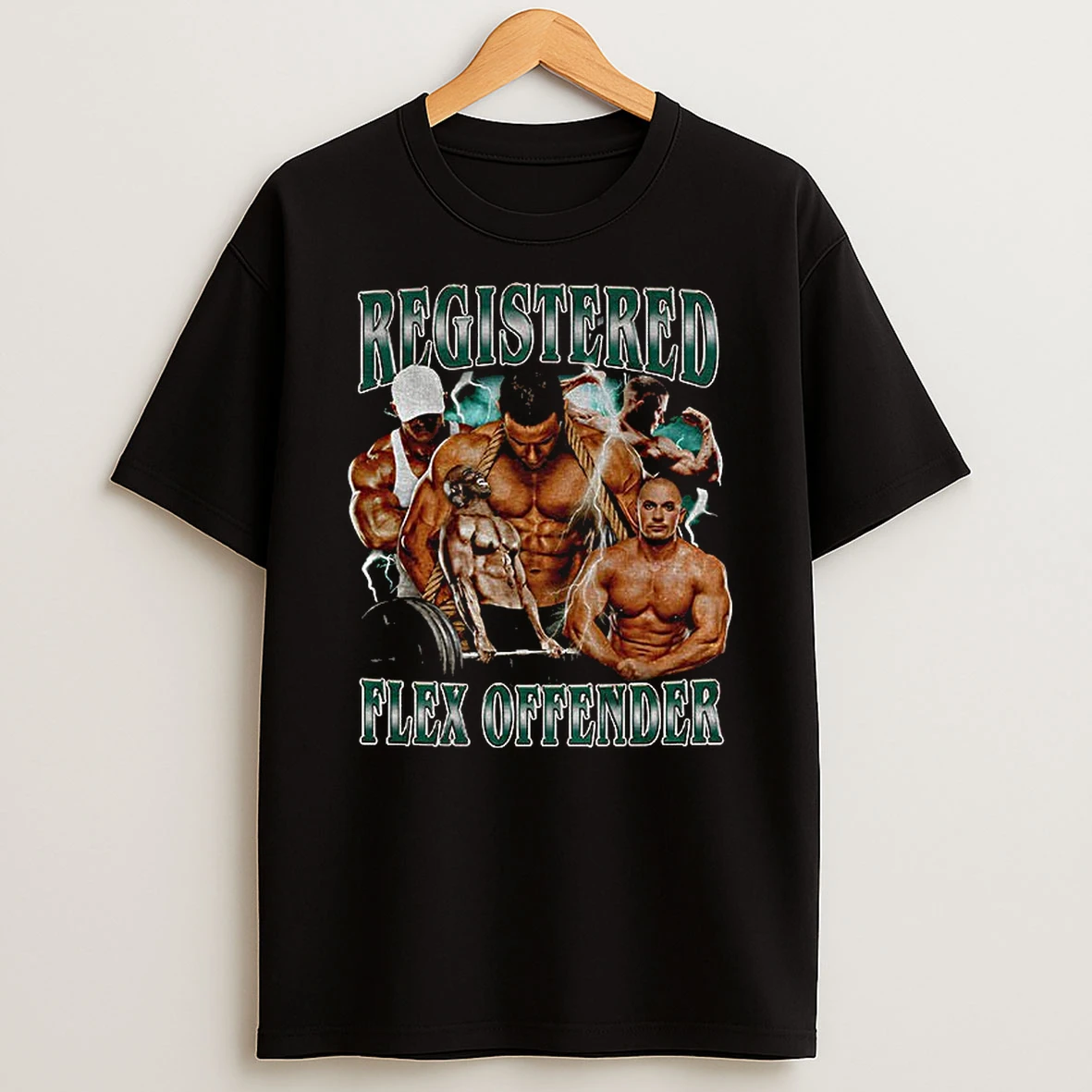 Registered Flex Offender Gym Meme T Shirt