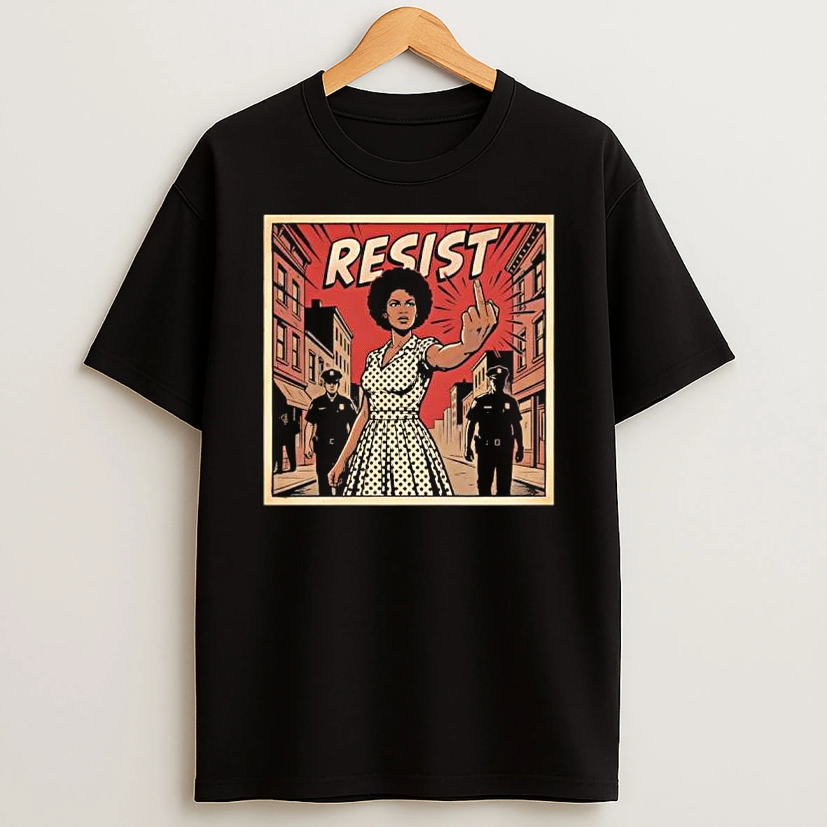 Resist Woman Illustration T Shirt