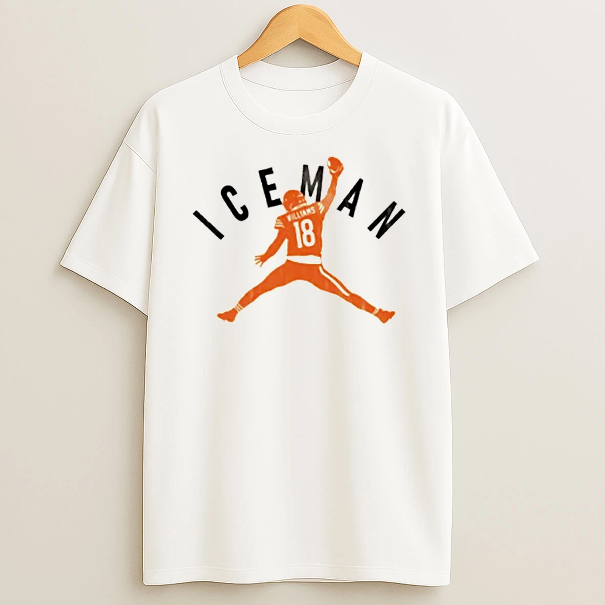 Retro 90s Caleb Williams Iceman Jumpman T Shirt