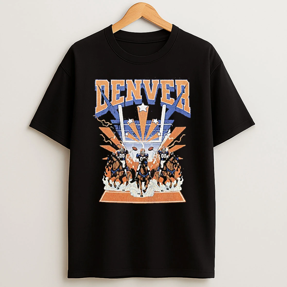 Retro Denver Football Vintage Broncos Sunday Football T Shirt