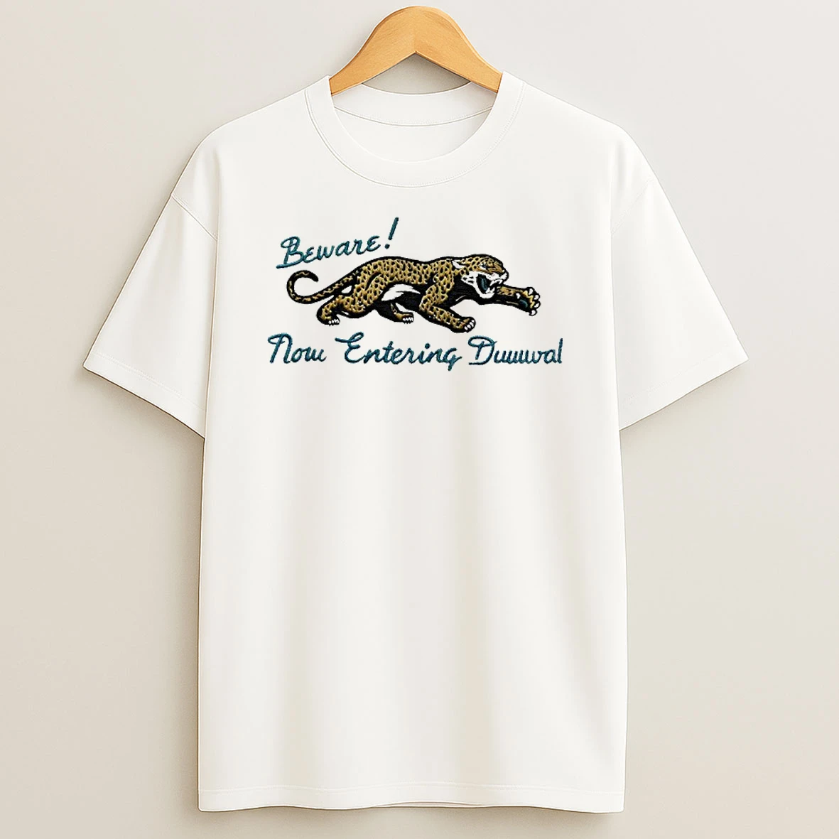 Robert Hainsey Beware Now Entering Duuuval T Shirt