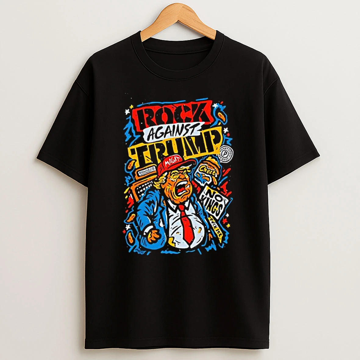 Rock Against Trump Anti Trump Political Statement No Kings T Shirt