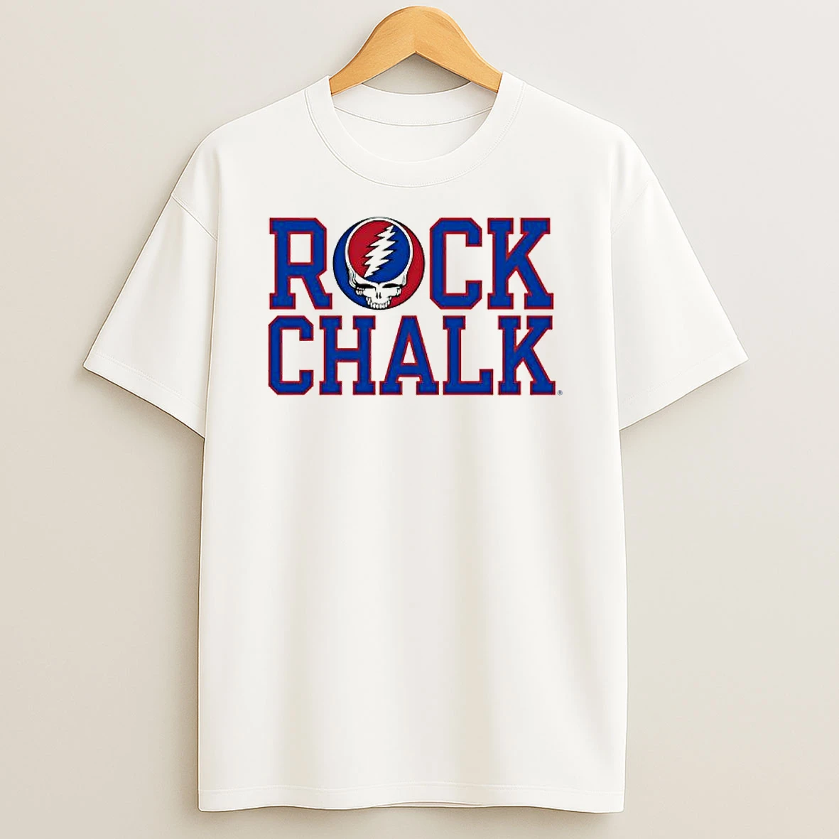 Rock Chalk University Of Kansas And The Grateful Dead T Shirt