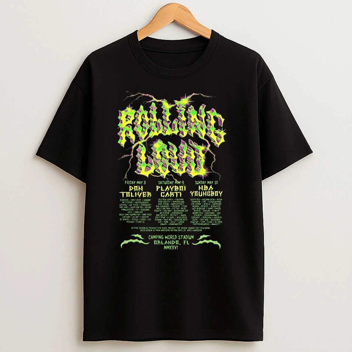 Rolling Loud 2026 Exclusive Line Up T Shirt