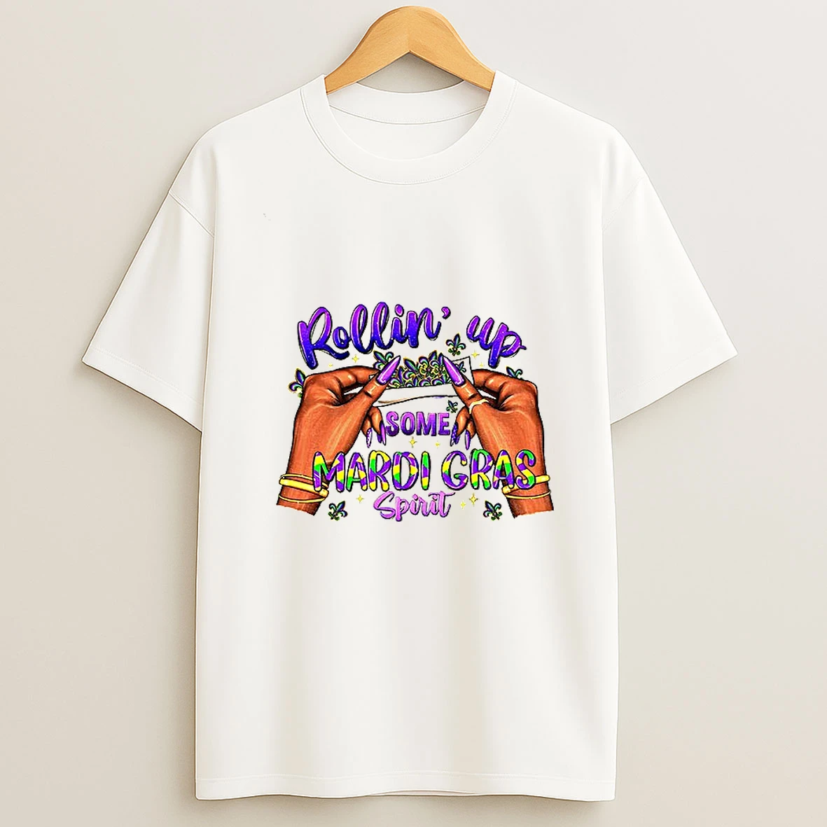 Rollinup Some Mardi Gras Spirit T Shirt