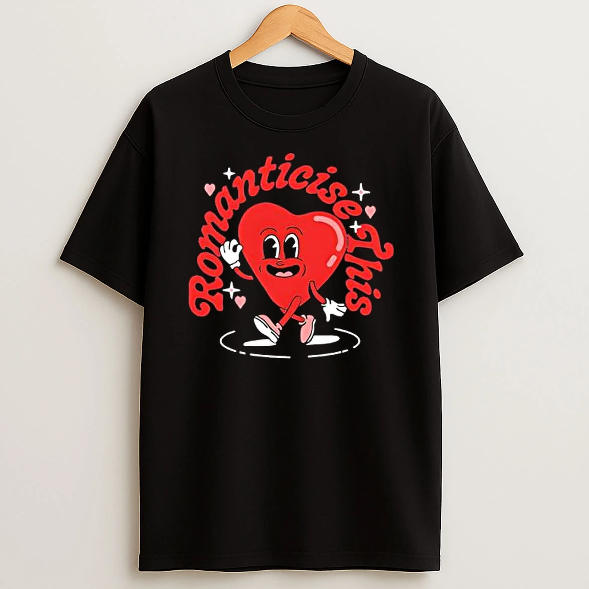 Romanticise This Valentines Heart T Shirt