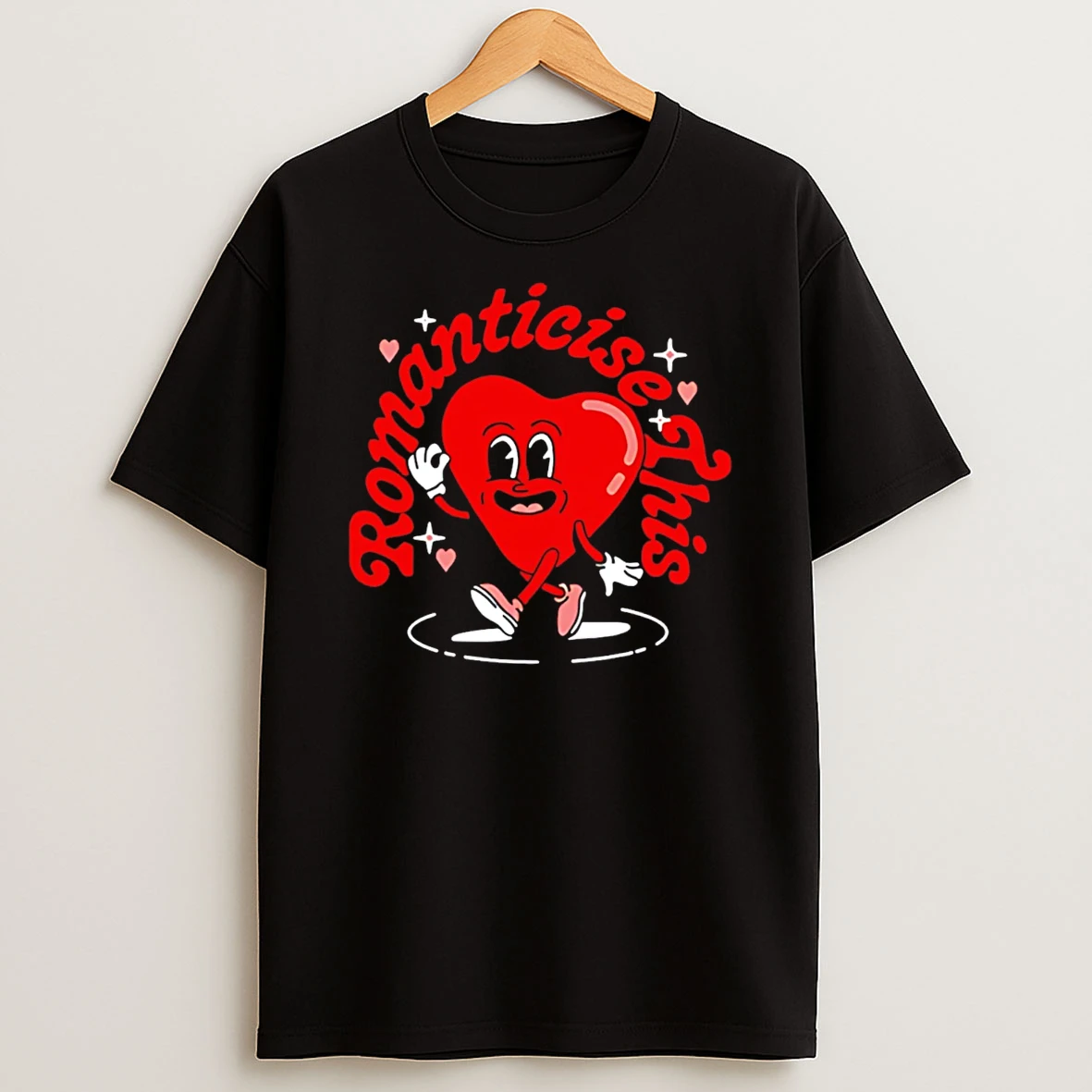 Romanticise This Valentines Heart Vintage T Shirt