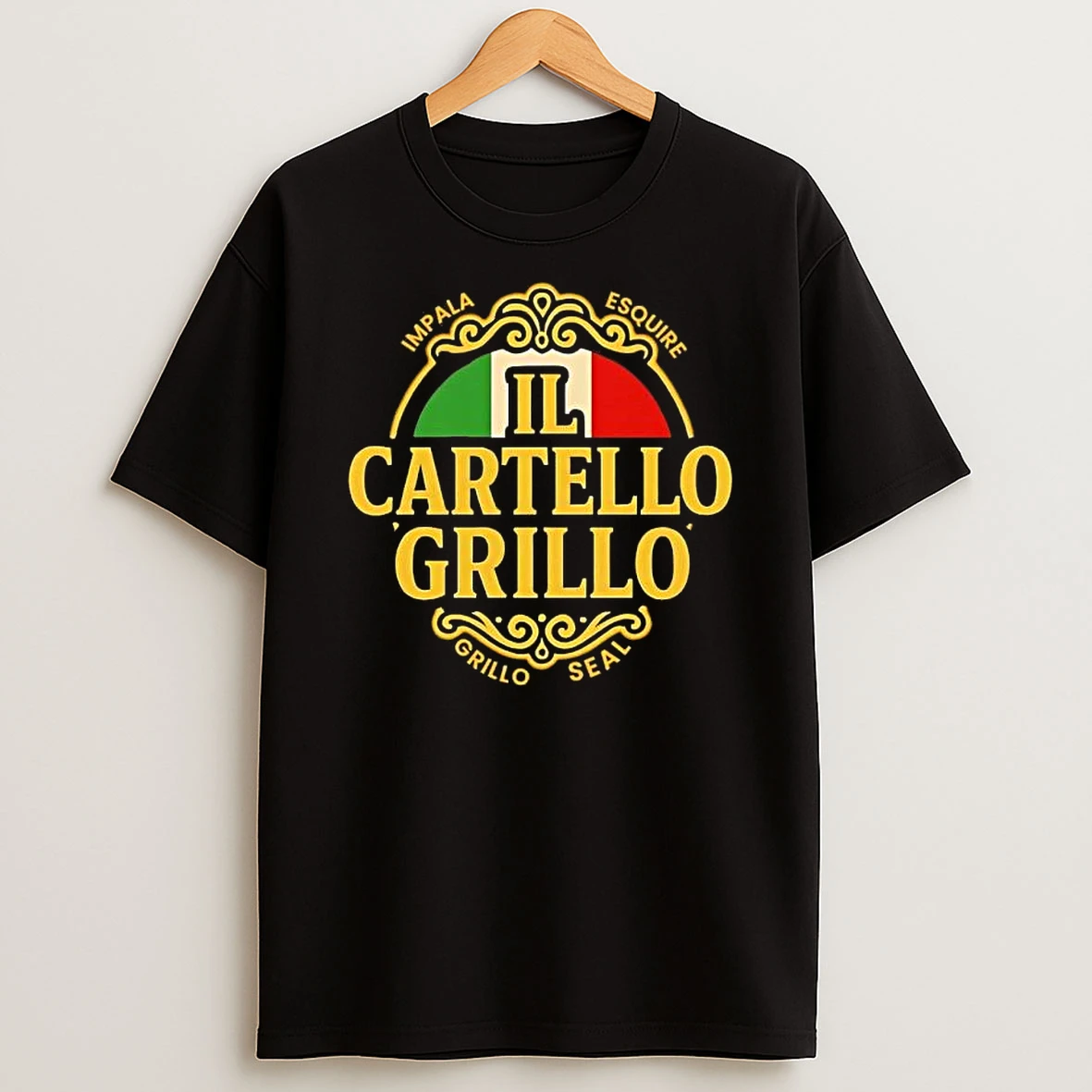Rosario Grillo Cartello Grillo Logo T Shirt