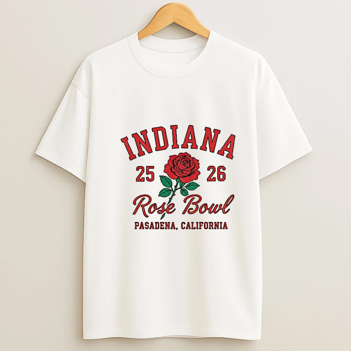 Rose Bowl Champions Indiana Hoosiers Football 2025 2026 Pasadena California T Shirt