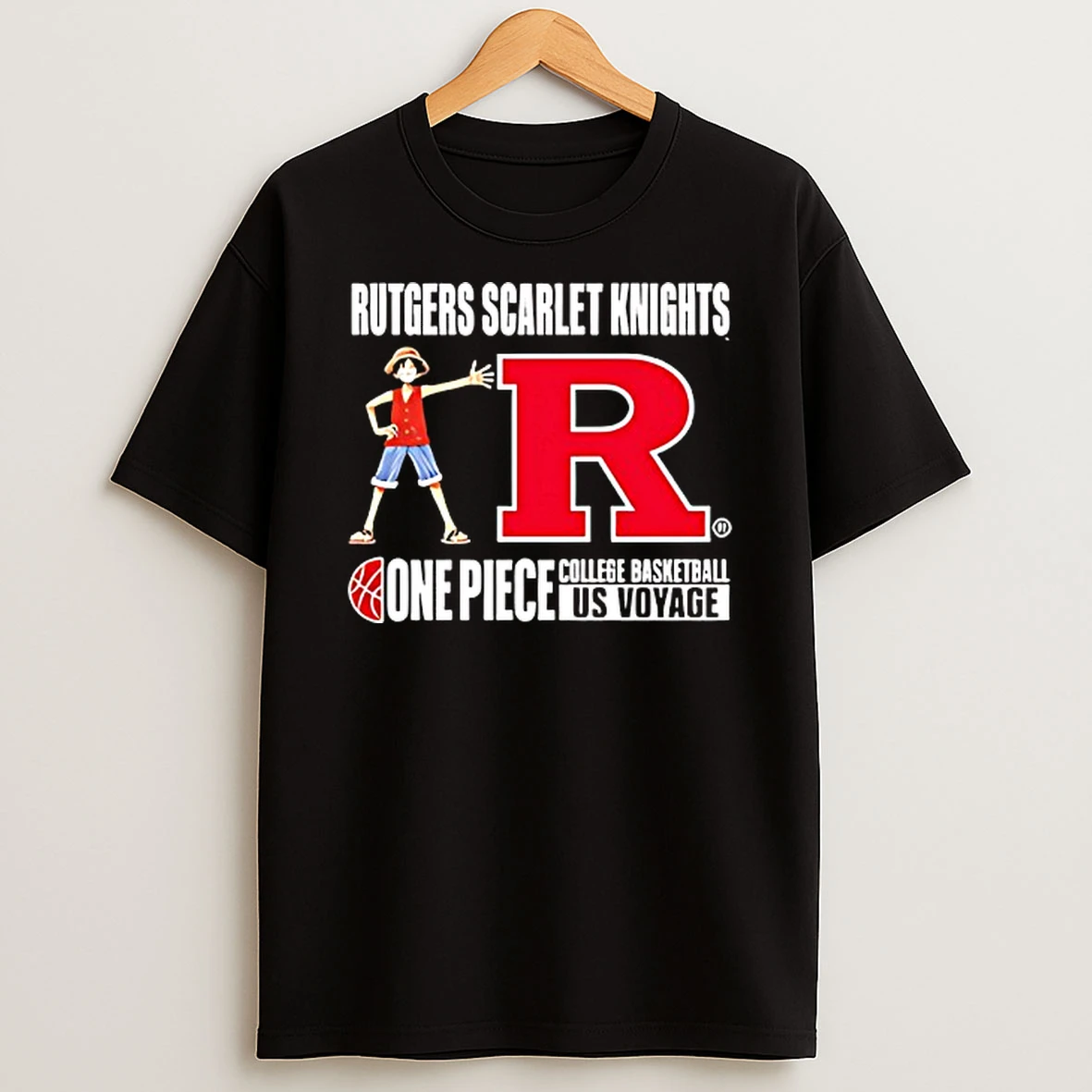Rutgers Scarlet Knights One Piece College Basketball Us Voyage T Shirt