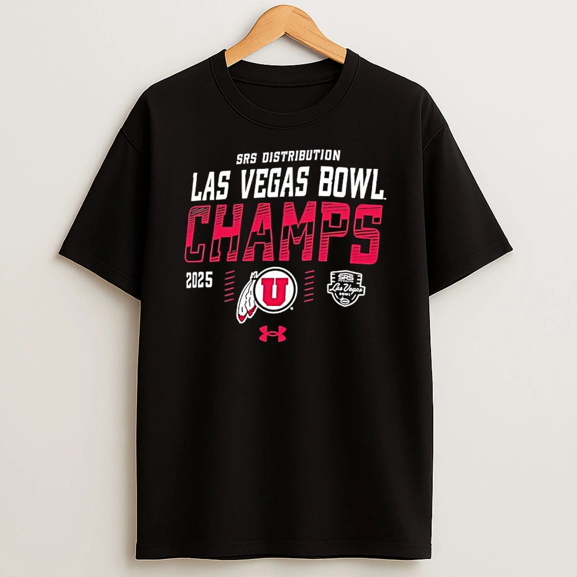 Srs Distribution Las Vegas Bowl Utah Utes Logo T Shirt